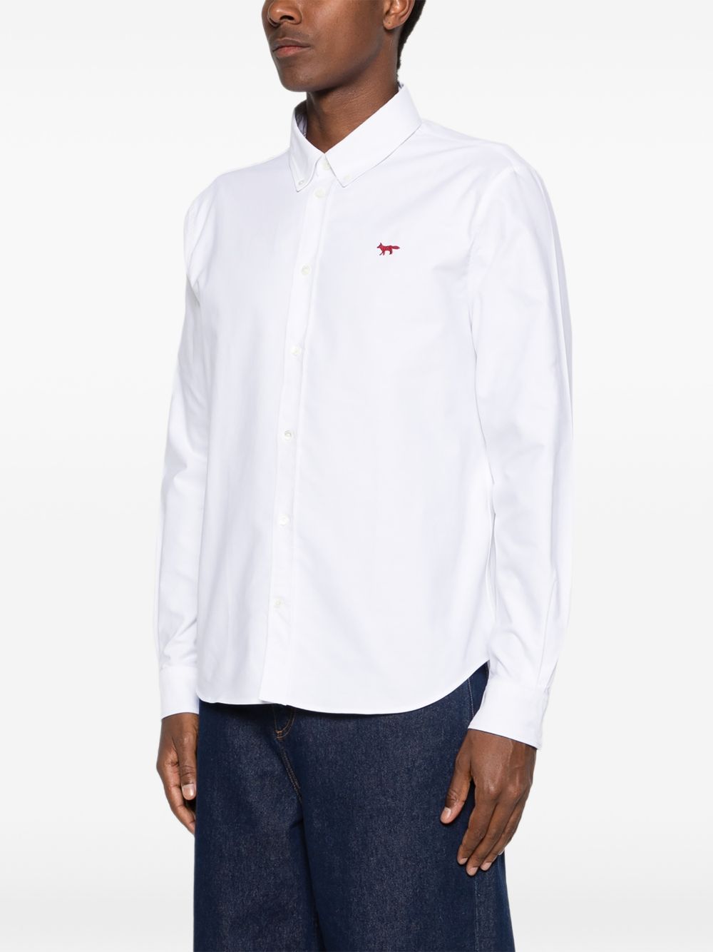 Maison Kitsuné Maison Kitsuné Maison Kitsuné Profile Fox cotton shirt
