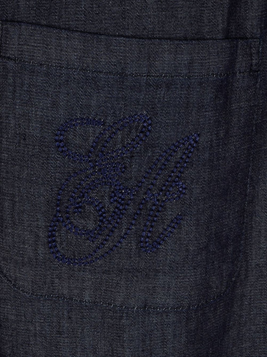 Emporio Armani Denim cotton trousers