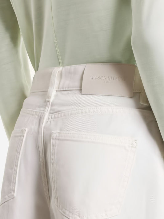 Maison Kitsuné Maison Kitsuné Denim cotton shorts