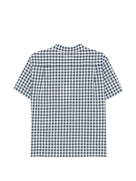 Dunst Checked cotton blend shirt
