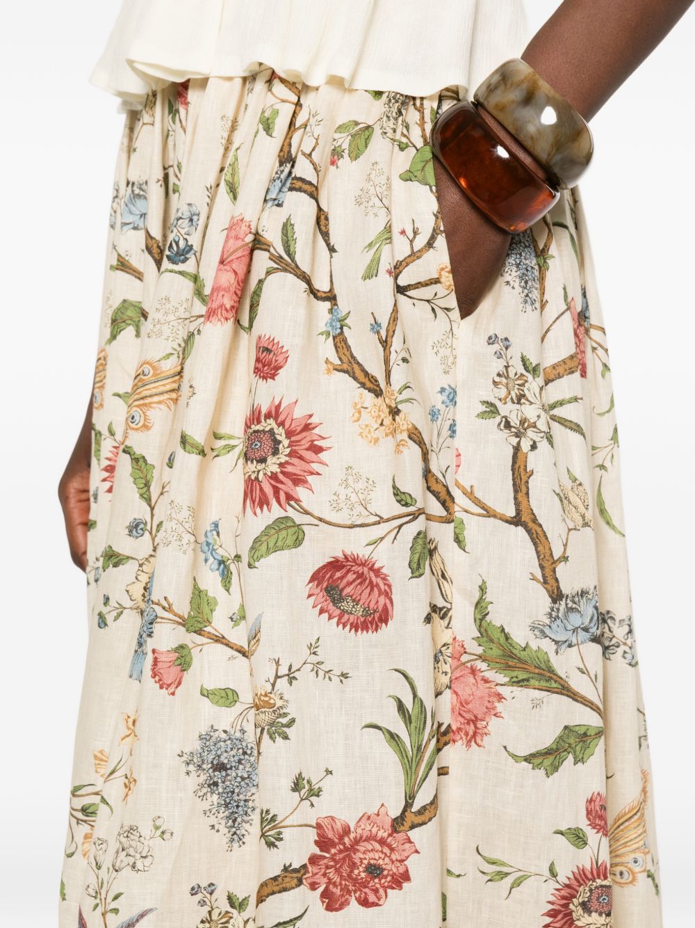 INTO THE EAST Into The East Linen Silk Blend Trousers