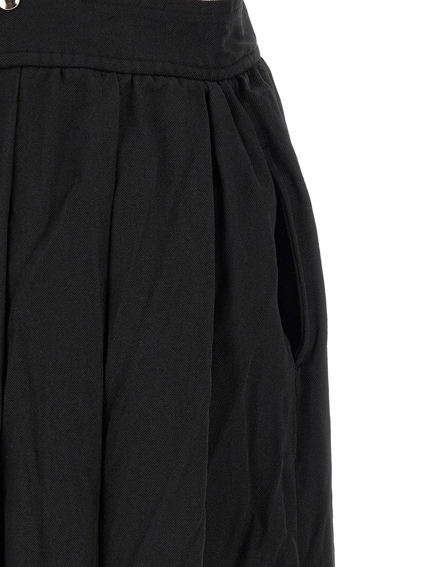 Comme Des Garcons Black Suspender Skirt