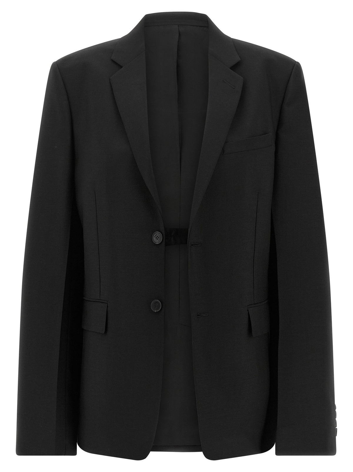Black kid mohair blazer
