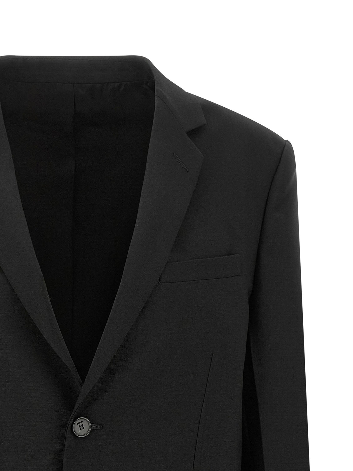 Black kid mohair blazer