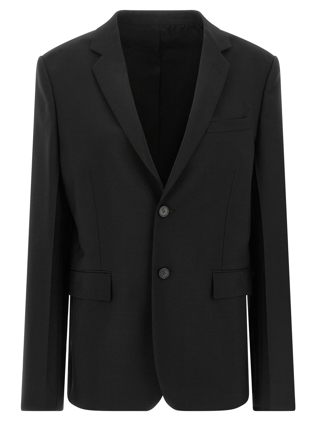 Black kid mohair blazer
