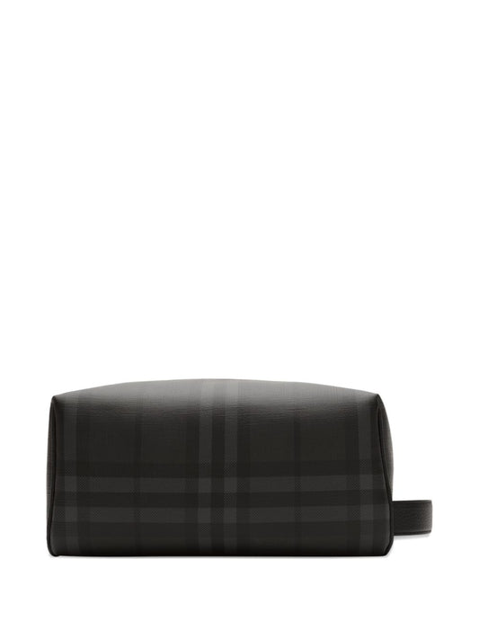 Burberry Check Canvas Travel Pouch