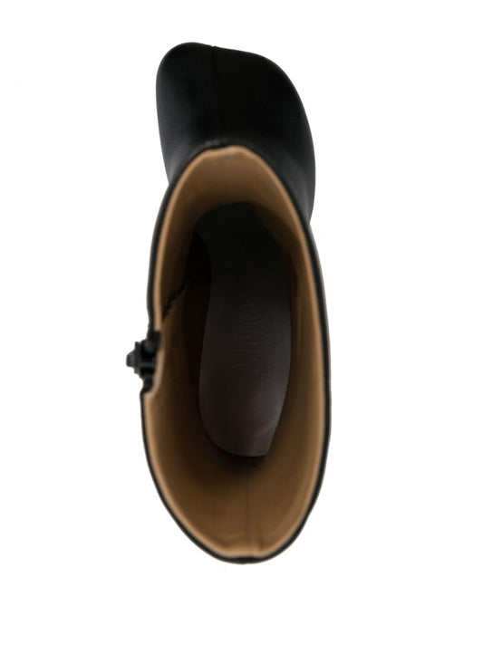 MM6 Maison Margiela حذاء برقبة طويلة أسود