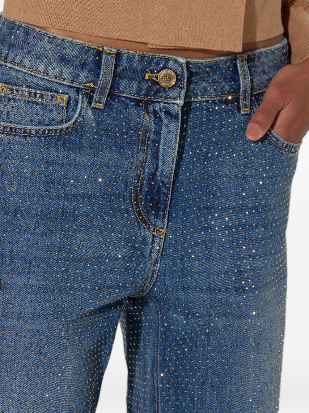 Elisabetta Franchi Jeans كحلي