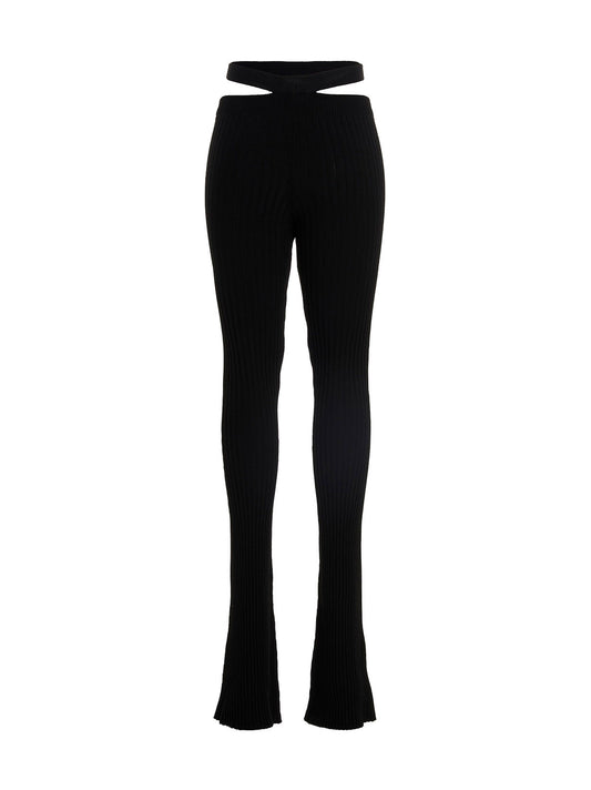 AndreĀdamo Ribbed Flared Trousers