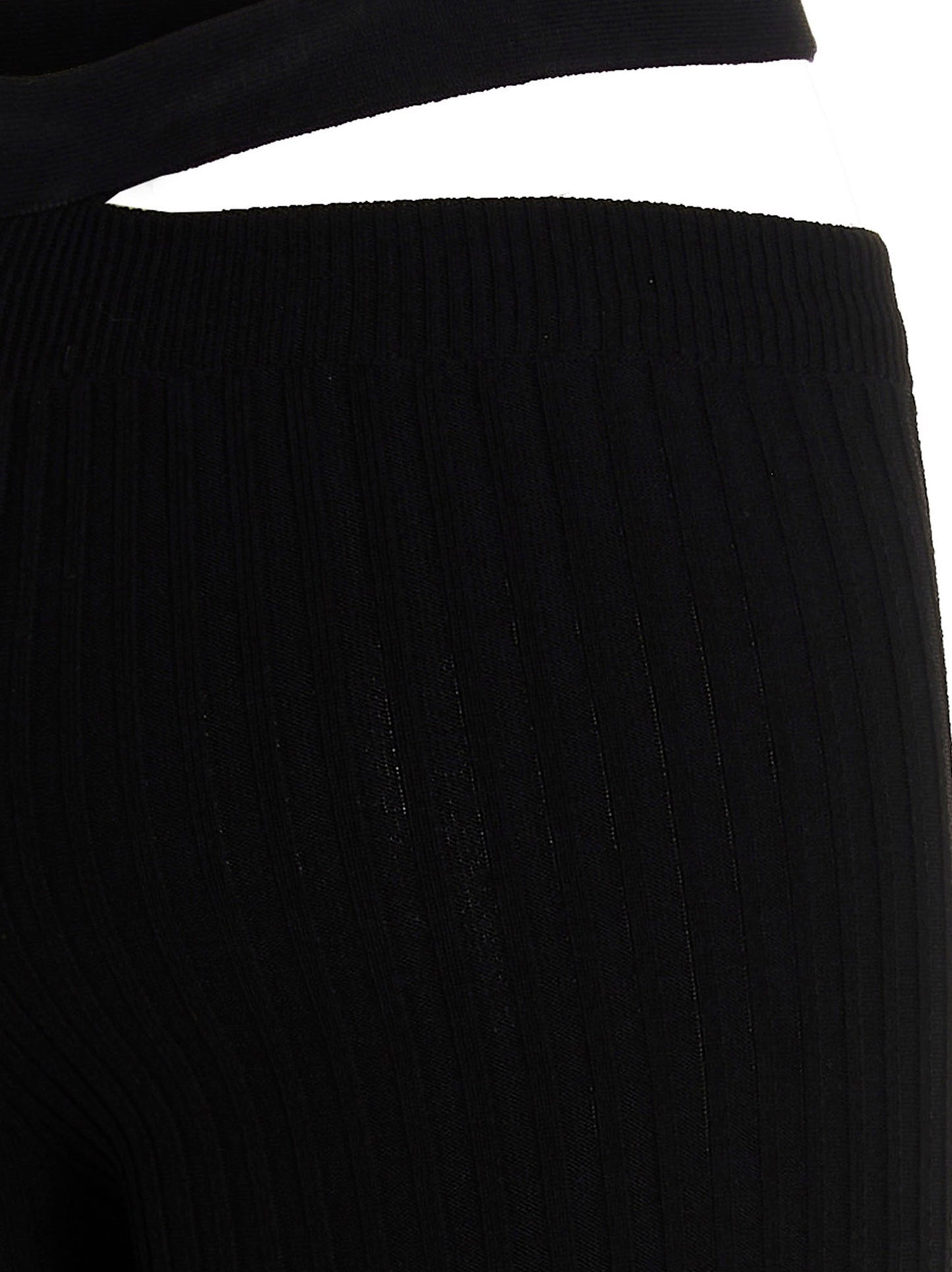 AndreĀdamo Ribbed Flared Trousers