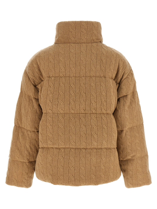 Polo Ralph Lauren Knitted Braided Down Jacket
