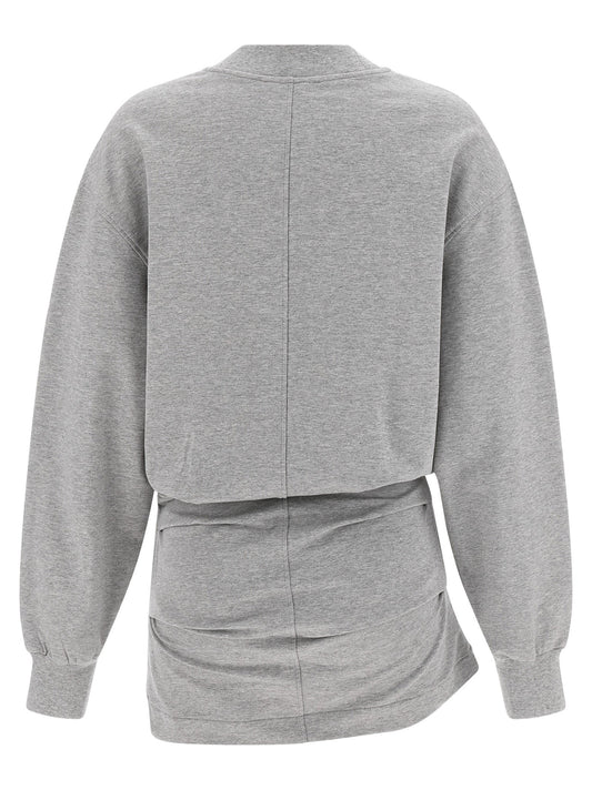 The Attico Mélange Sweatshirt Dress