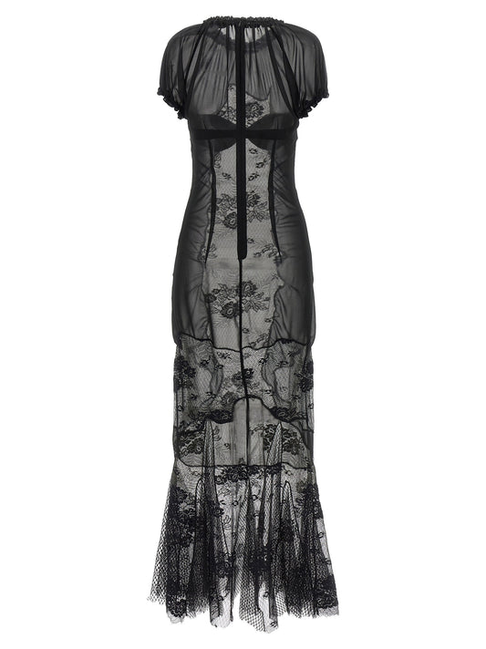 The Attico Lace Tulle Dress