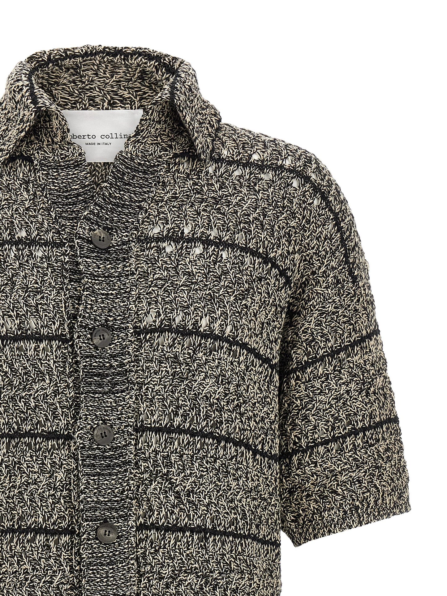 Roberto Collina Roberto Collina Mouliné Insert Cardigan