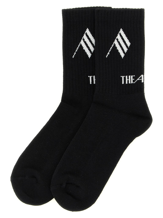 The Attico Logo Intarsia Socks