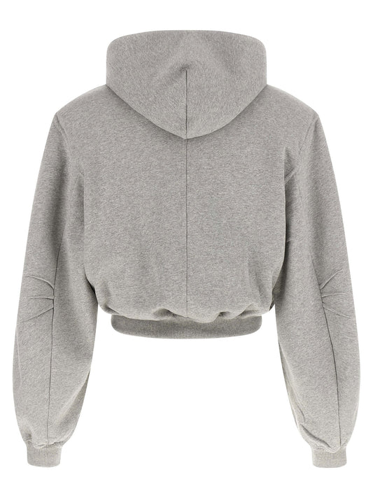 The Attico Cropped Hoodie