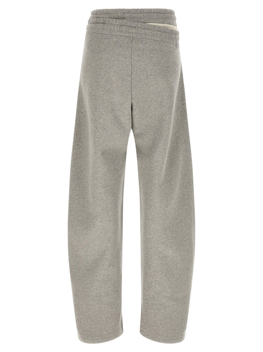 The Attico Asymmetrical Double Waist Trousers