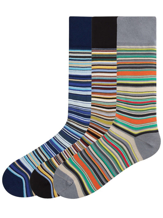 3-PACK STRIPED SOCKS