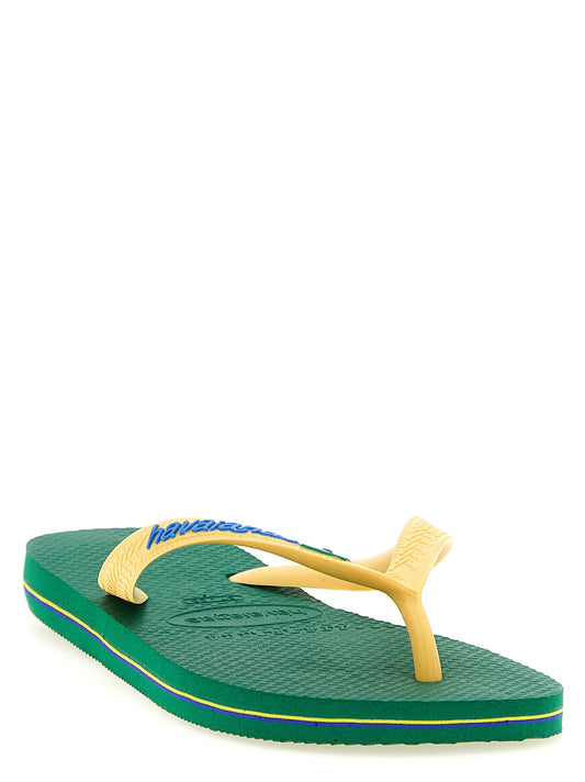 صنادل Havaianas Brasil بشعار الماركة
