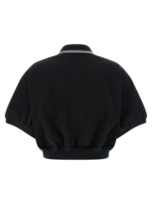T By Alexander Wang Intarsia Collar Polo Shirt