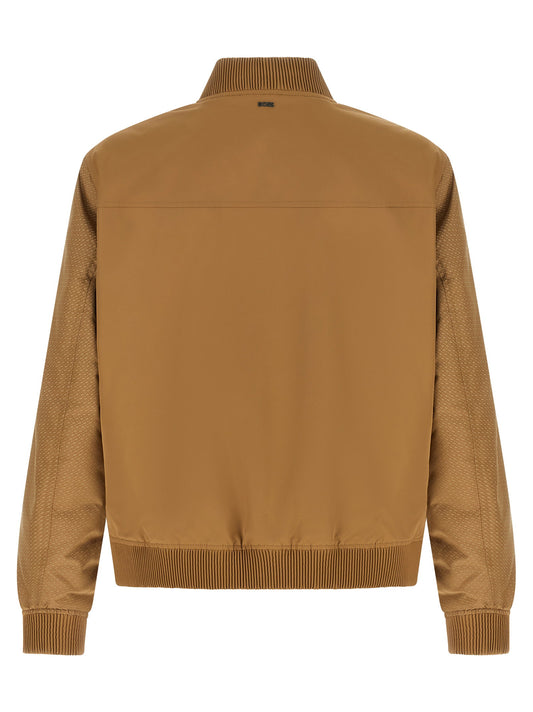 Hugo Boss Monogram Sleeve Bomber Jacket
