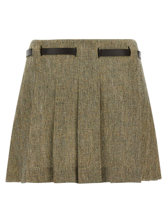 Ferragamo Gancini Belt Skirt