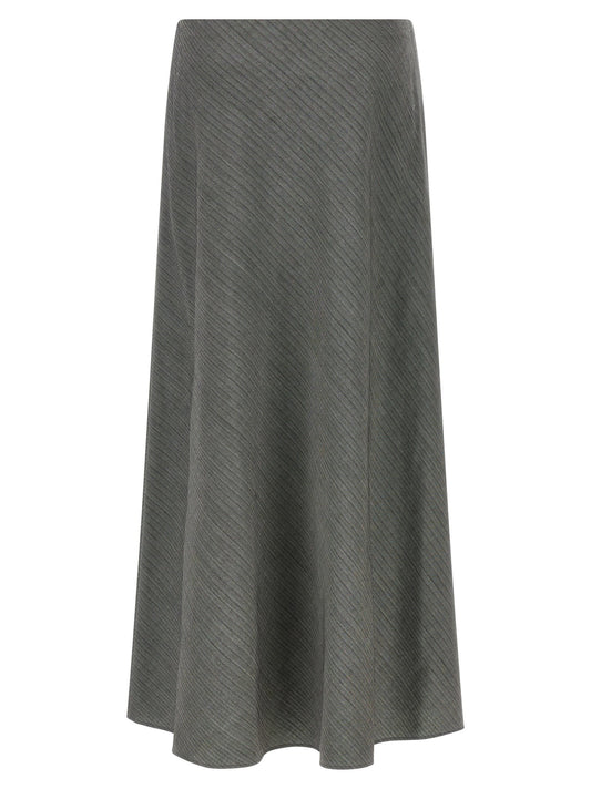 Alberta Ferretti Bell Chevron Skirt