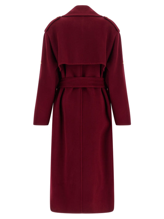 Alberta Ferretti Long Wool Coat