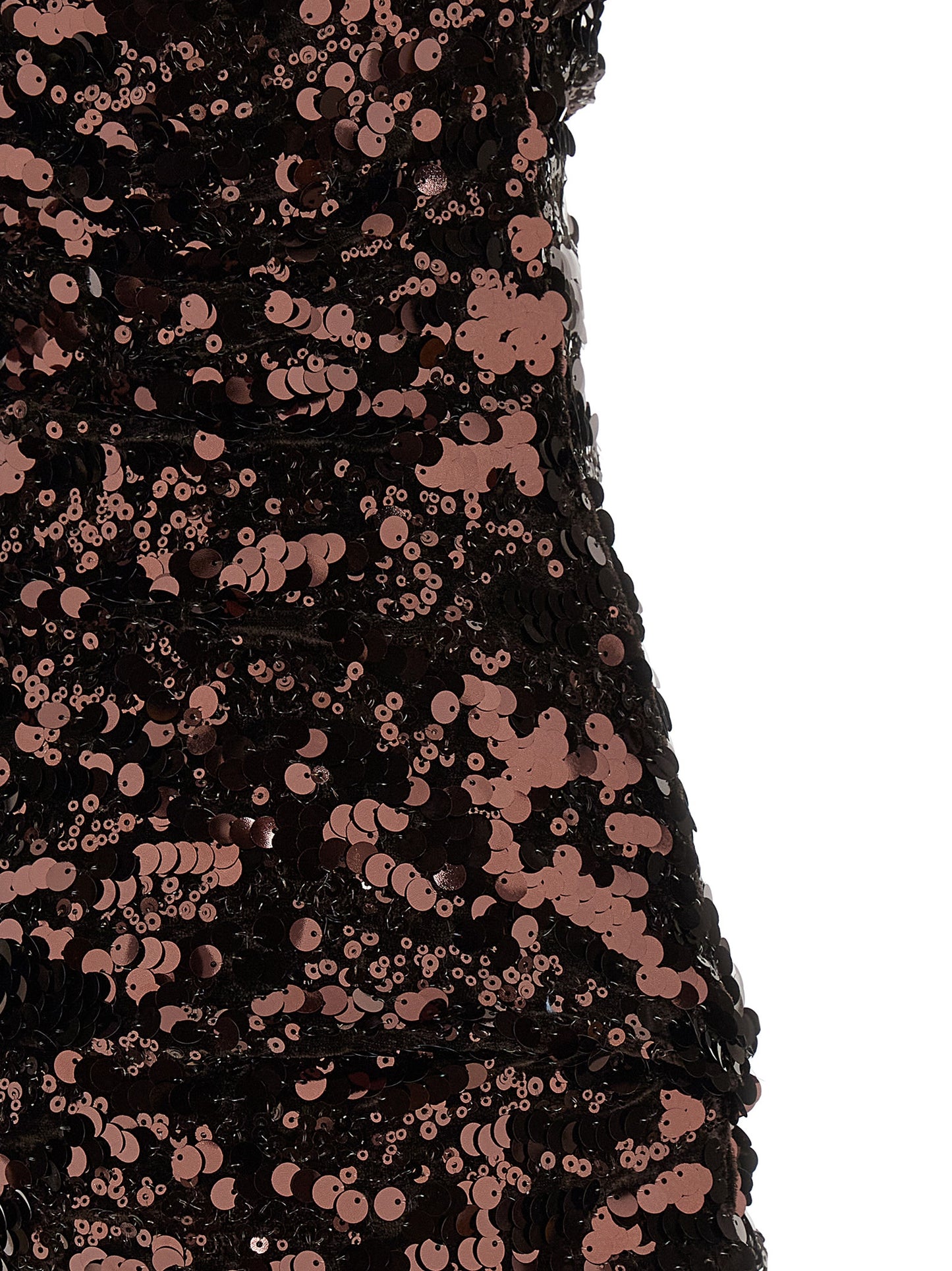 Ganni Ganni Brown Sequins Mini Dress