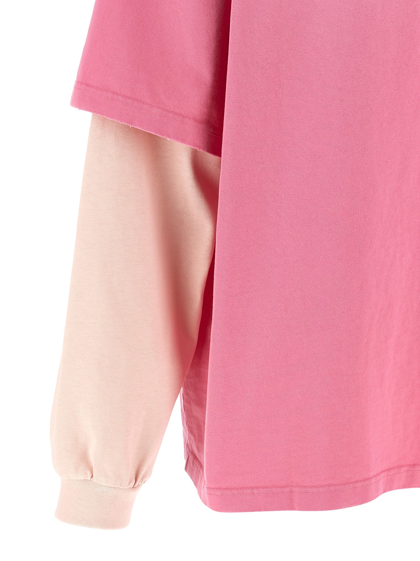 Ganni Ganni Double Layer Sleeve T-shirt