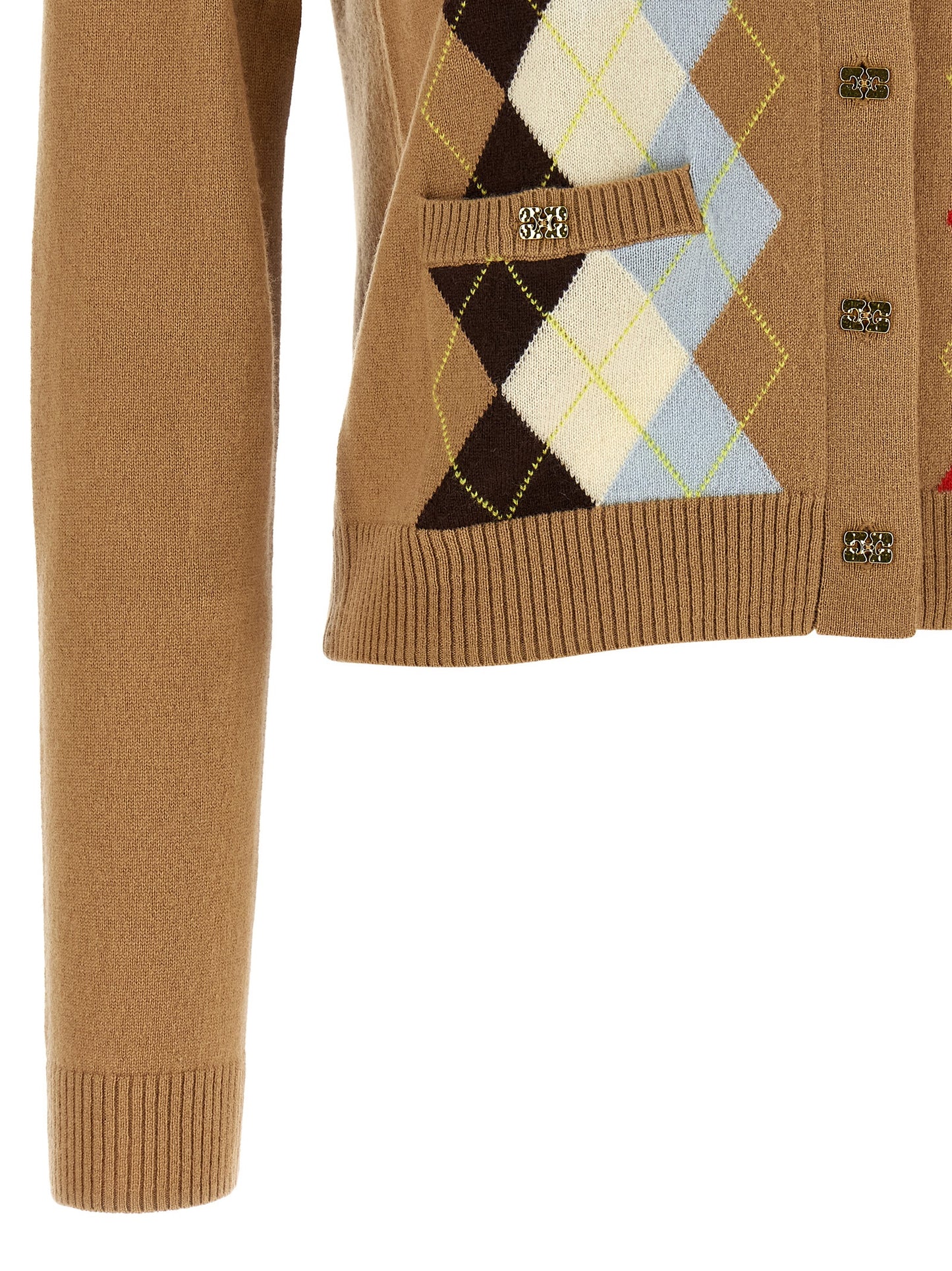Ganni Ganni Diamond-shaped Cardigan