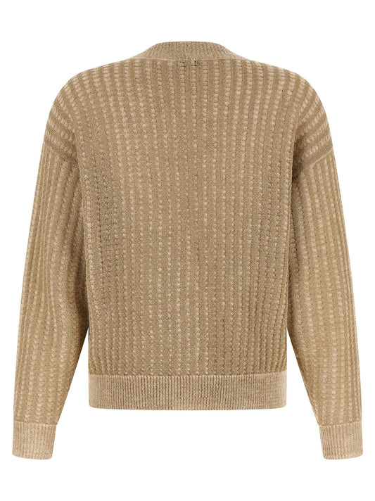 Peserico Waffle Lamé Cardigan