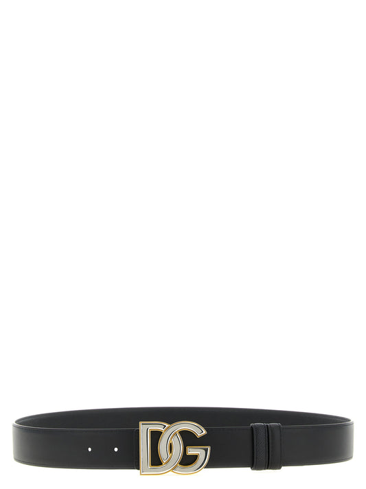 حزام كروس "DG" قابل للارتداء على الوجهين من Dolce & Gabbana