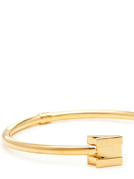 Elisabetta Franchi Geometric Logo Necklace