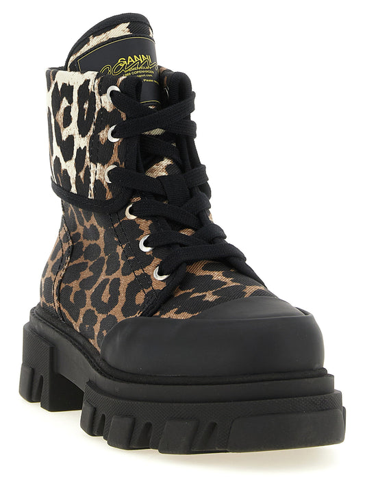 Ganni Denim Ankle Boots