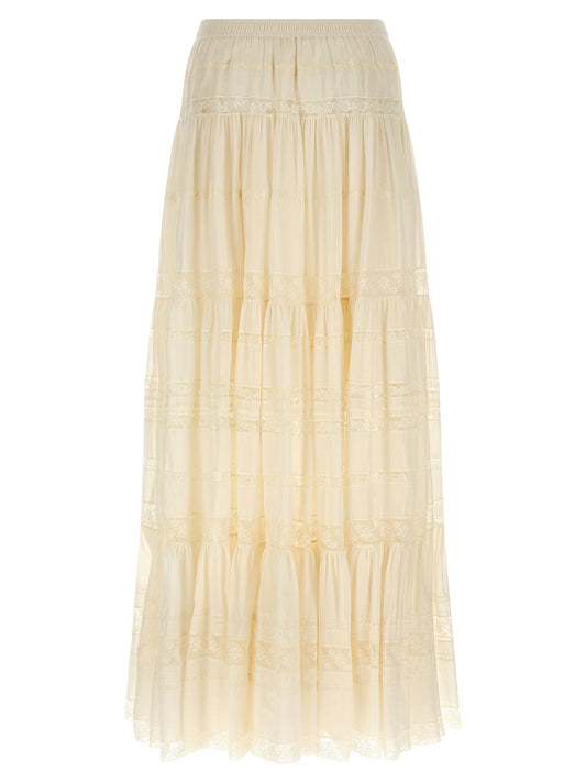 Ermanno Scervino Lace Insert Skirt