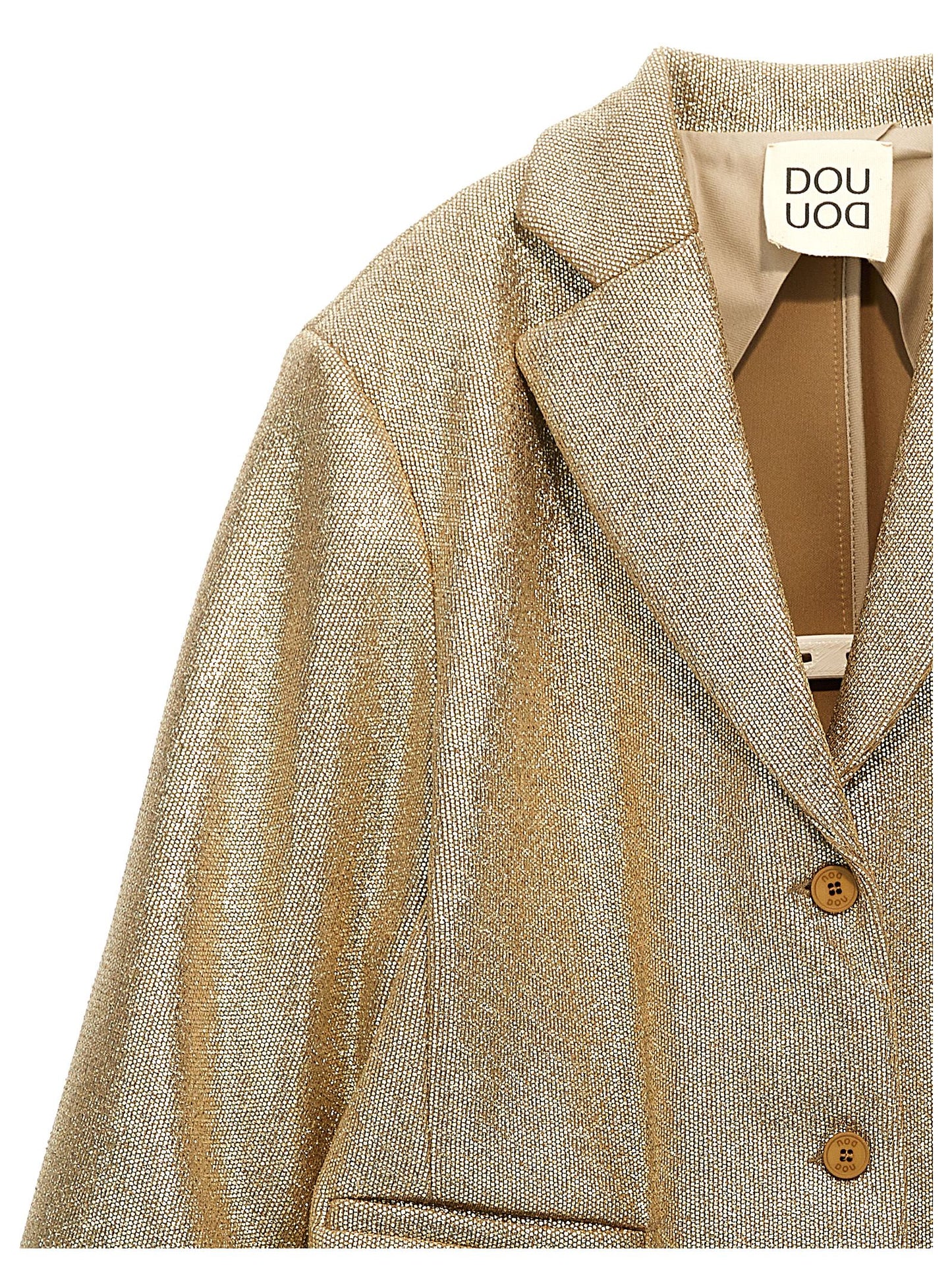 Douuod Douuod Laminated Single-breasted Blazer