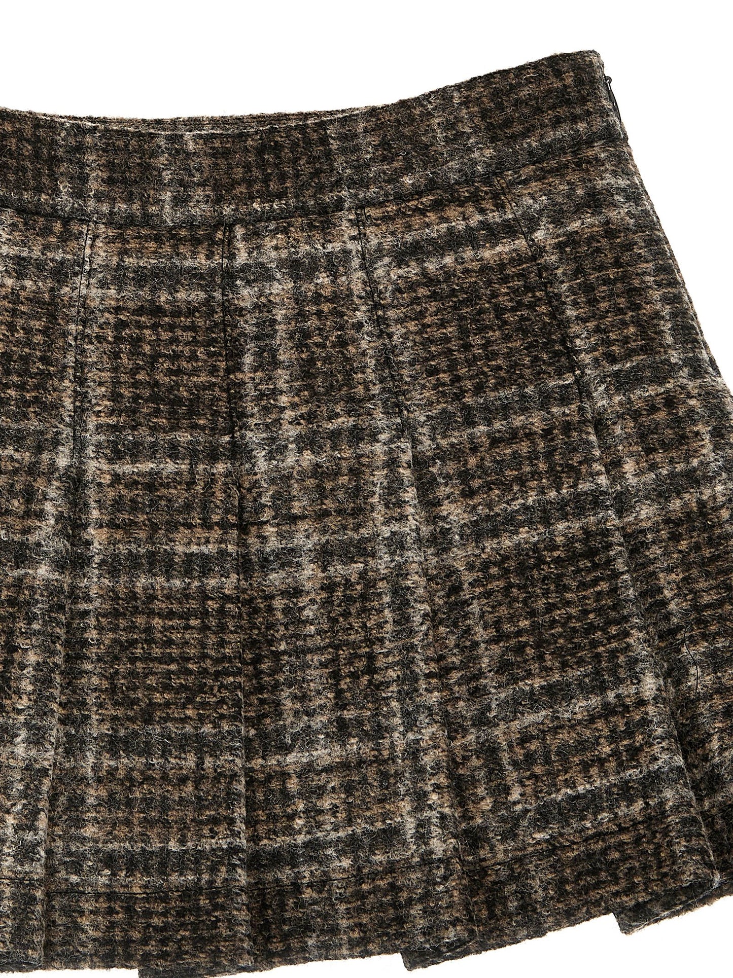 Douuod Douuod Check Pleated Skirt