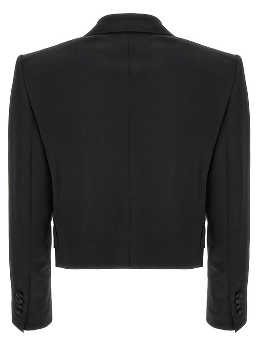 Dolce & Gabbana Tuxedo Crop Blazer
