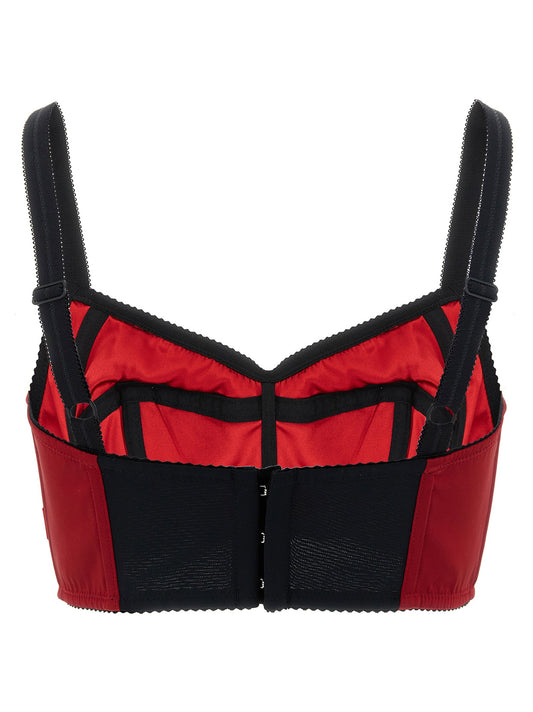 Dolce & Gabbana Bustier Top With Stitching