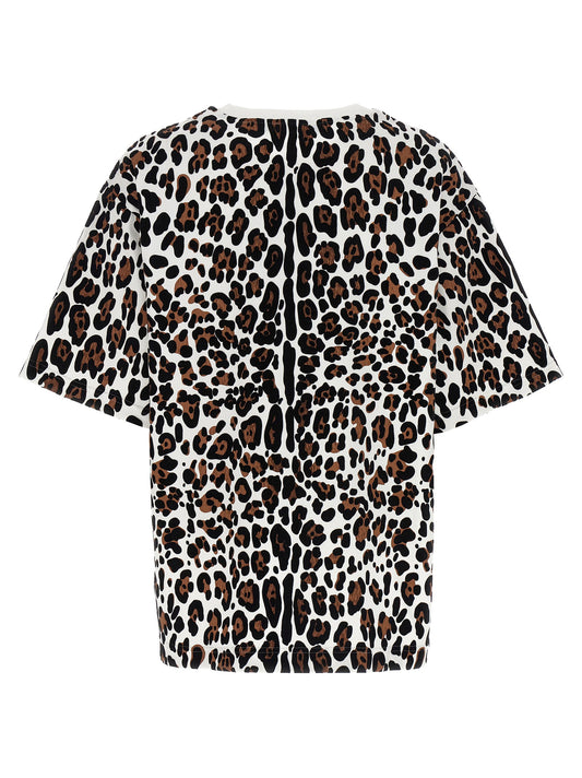Dolce & Gabbana Animal Print Logo Plaque T-shirt
