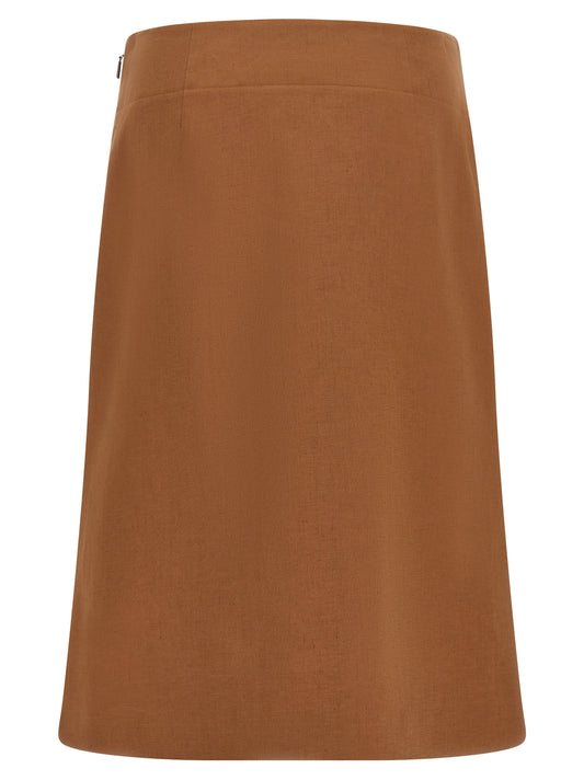 Fendi New Linen Skirt
