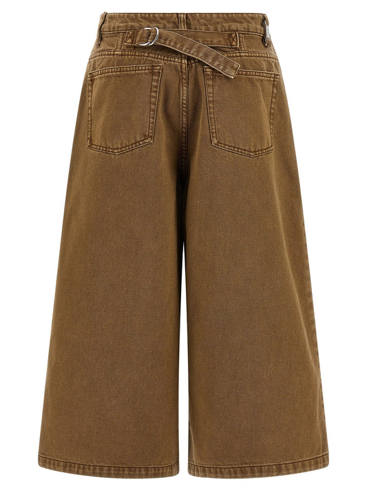 Ami Paris Denim Bermuda Shorts