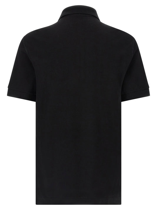 Dolce & Gabbana Logo Plate Polo Shirt