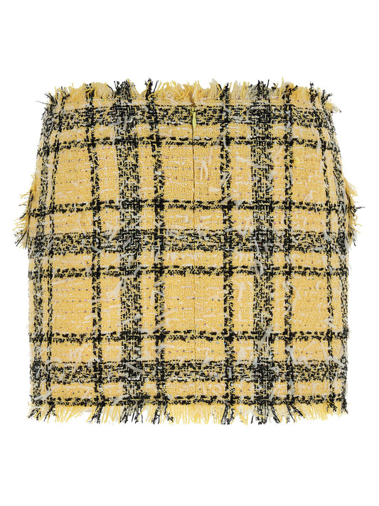Balmain Lurex Tweed Skirt