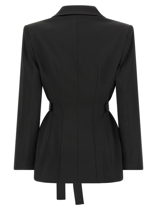 Elisabetta Franchi Stretch Satin Blazer
