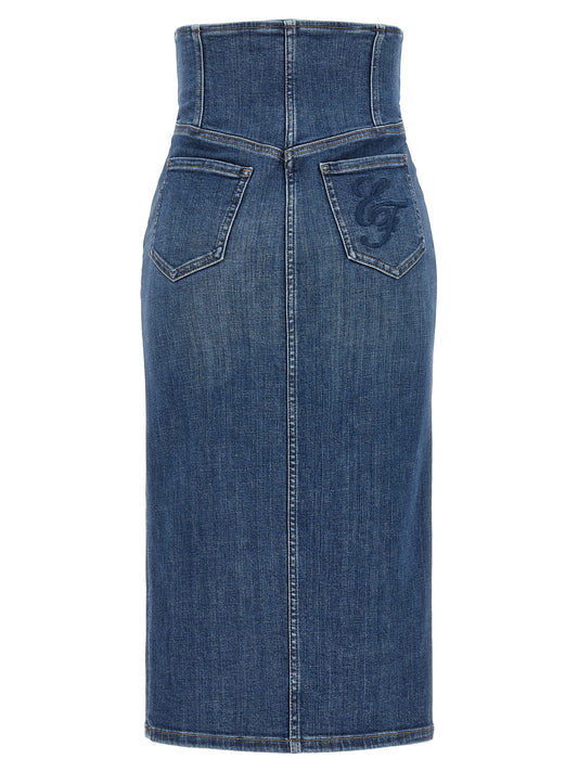 Elisabetta Franchi Denim Skirt