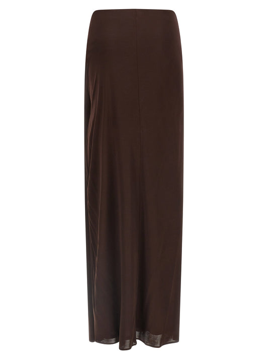 Elisabetta Franchi Shiny Viscose Skirt