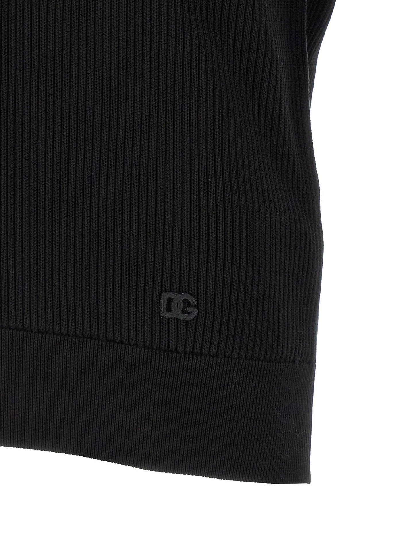 Dolce & Gabbana Micro-ribbed Polo Shirt