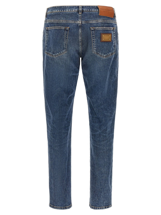 Dolce & Gabbana Logo Plaque Jeans